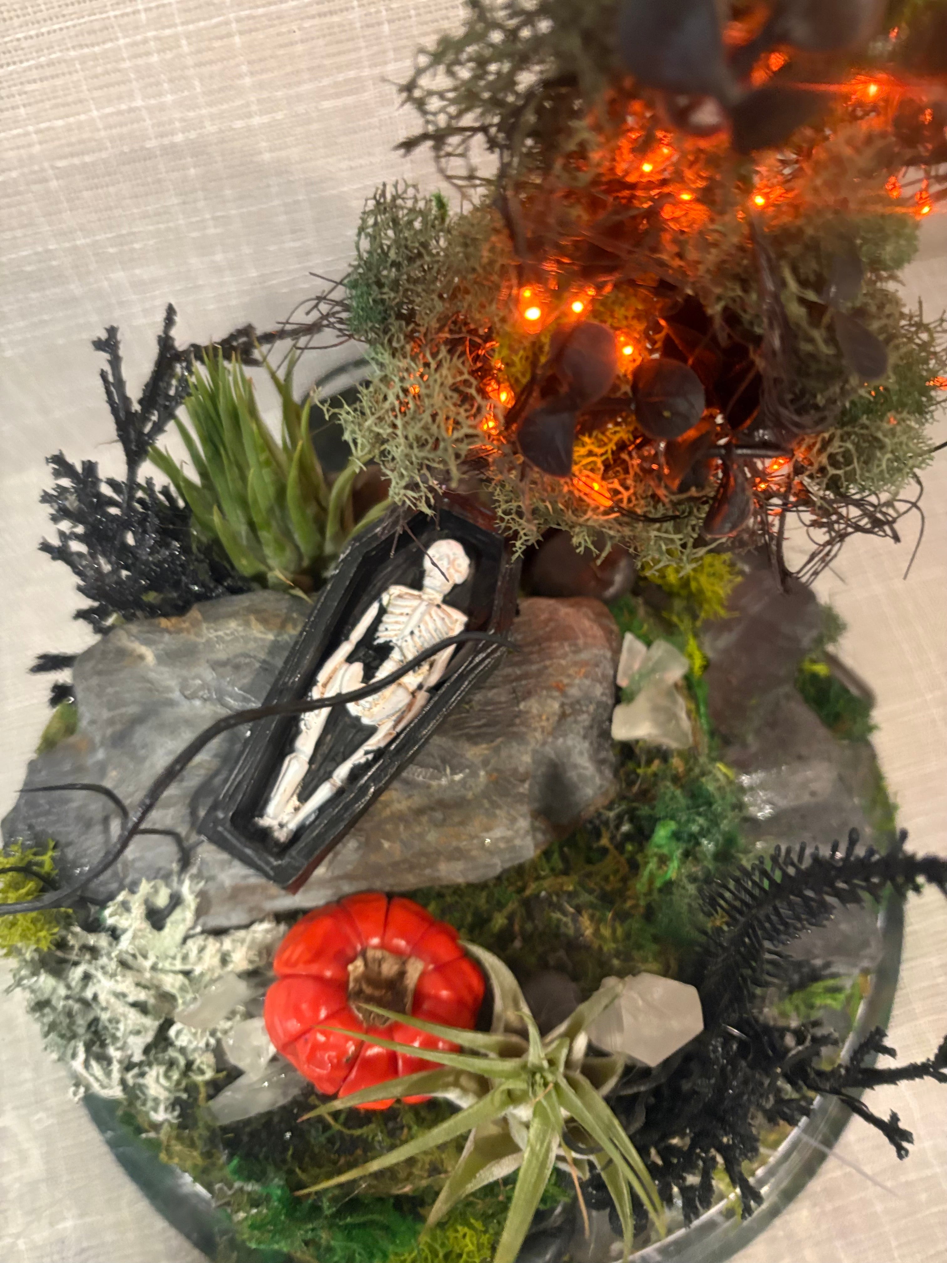 Enchanted Graveyard Under Glass