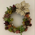 Golden Evergreen Mini Wreath