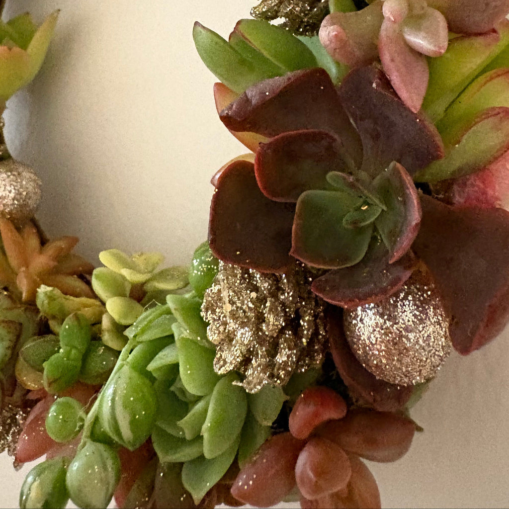 Golden Evergreen Mini Wreath