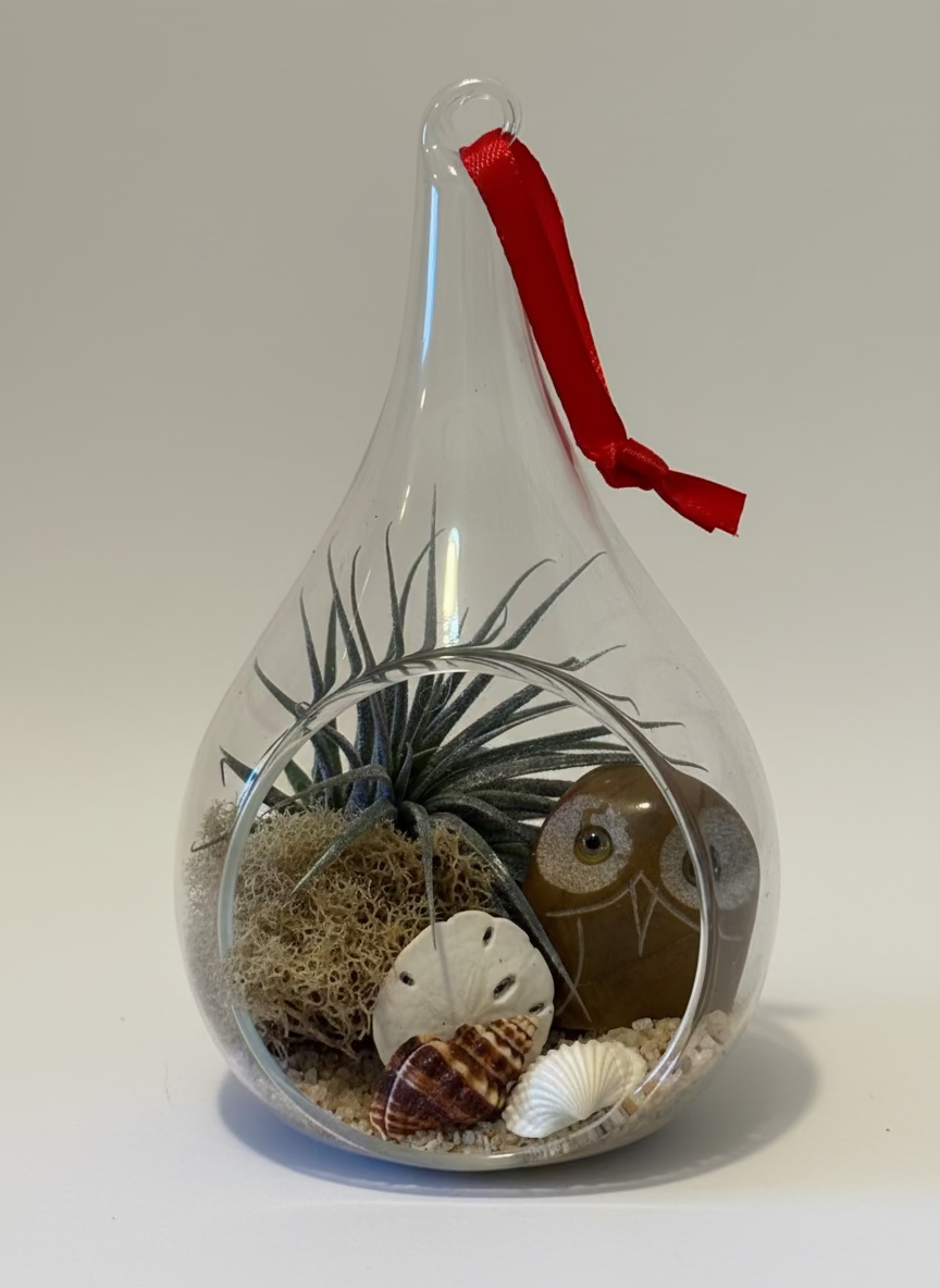Winter Whisper Succulent Ornament