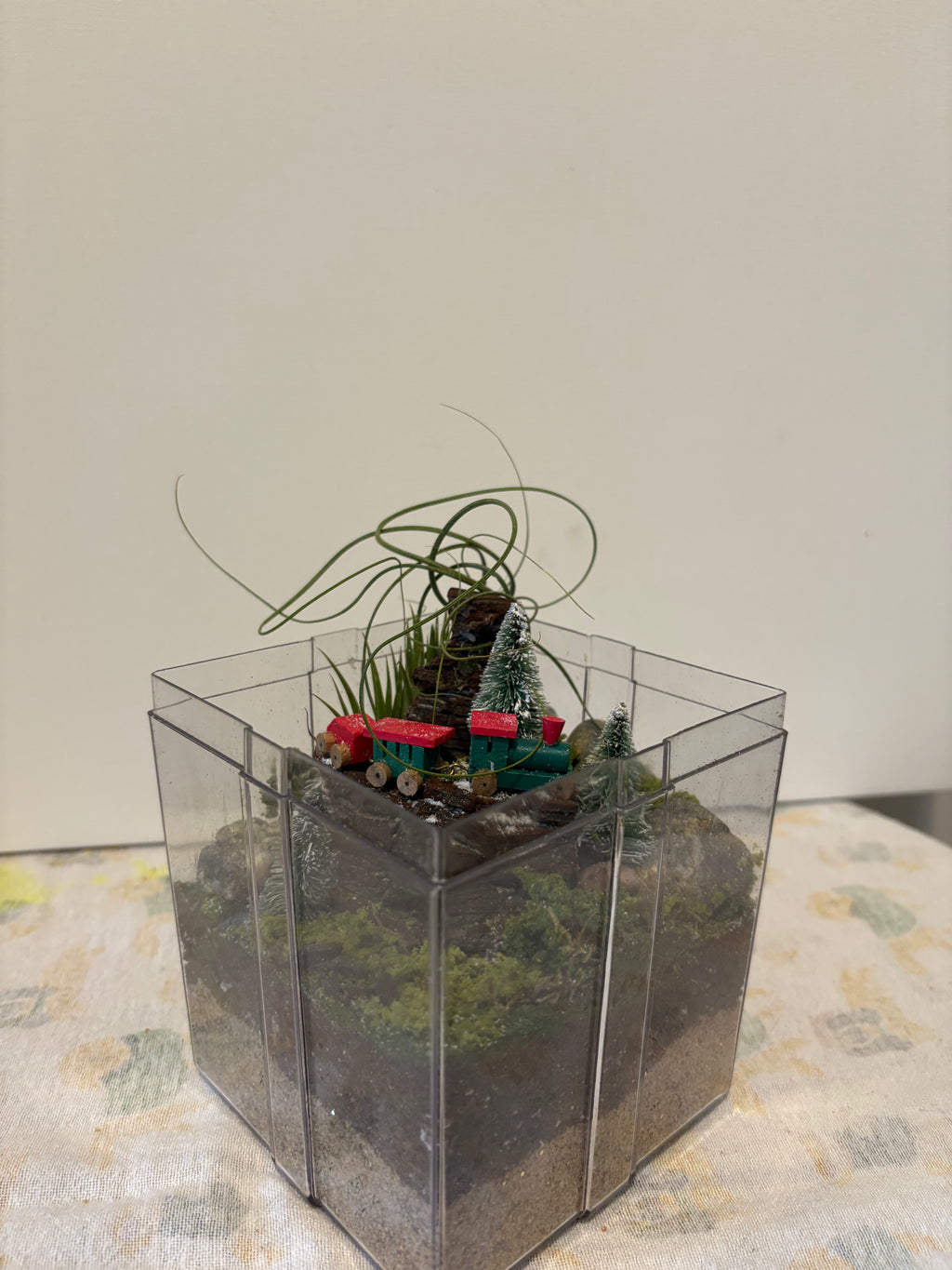 Winter Woodland Train Garden Terrerium