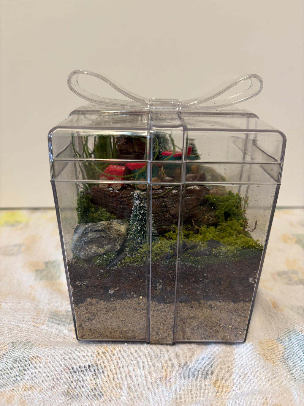 Winter Woodland Train Garden Terrerium