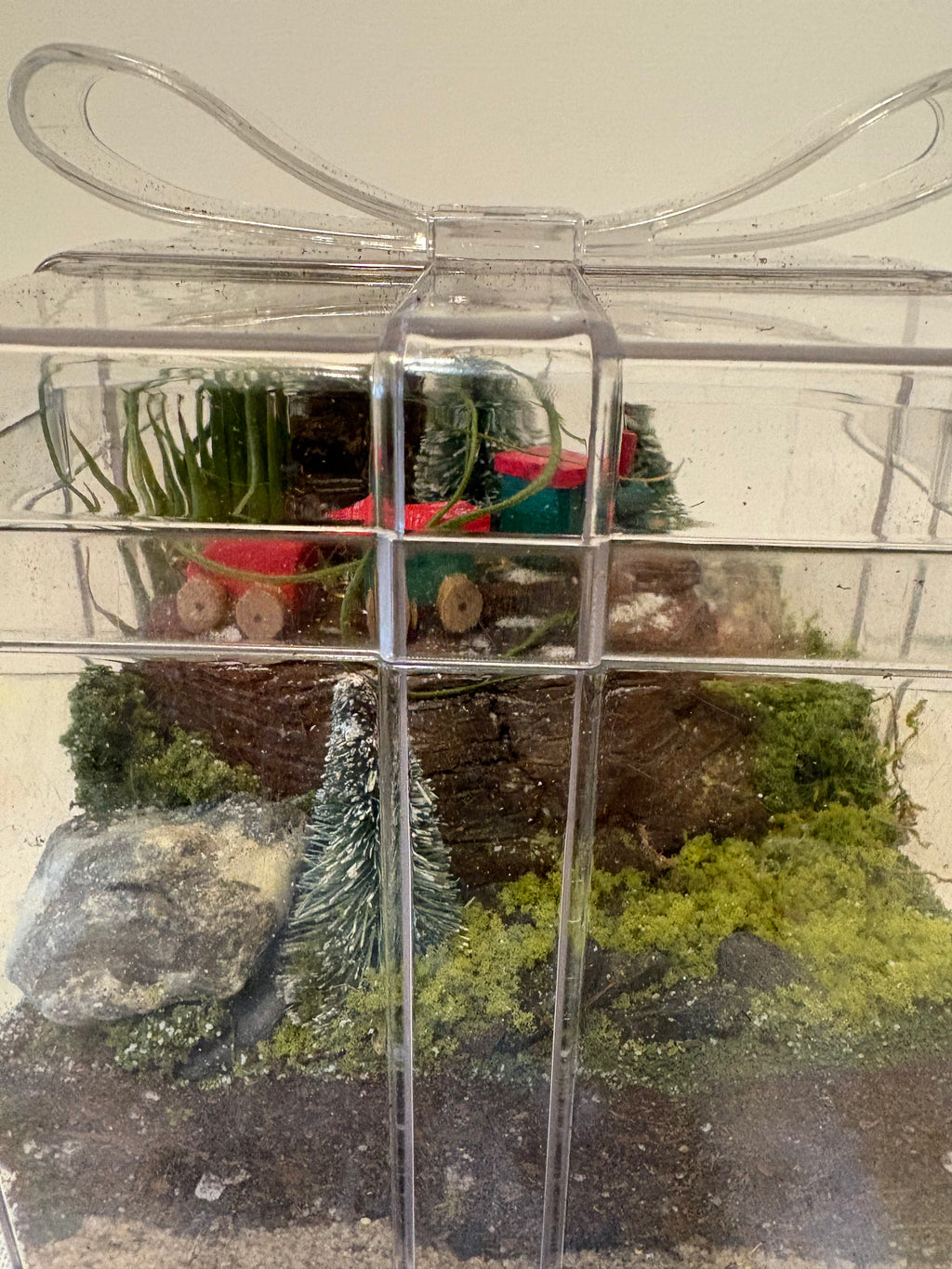 Winter Woodland Train Garden Terrerium