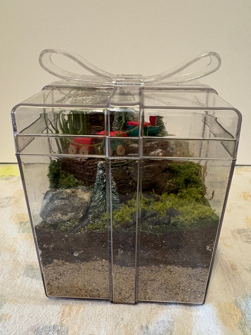 Winter Woodland Train Garden Terrerium