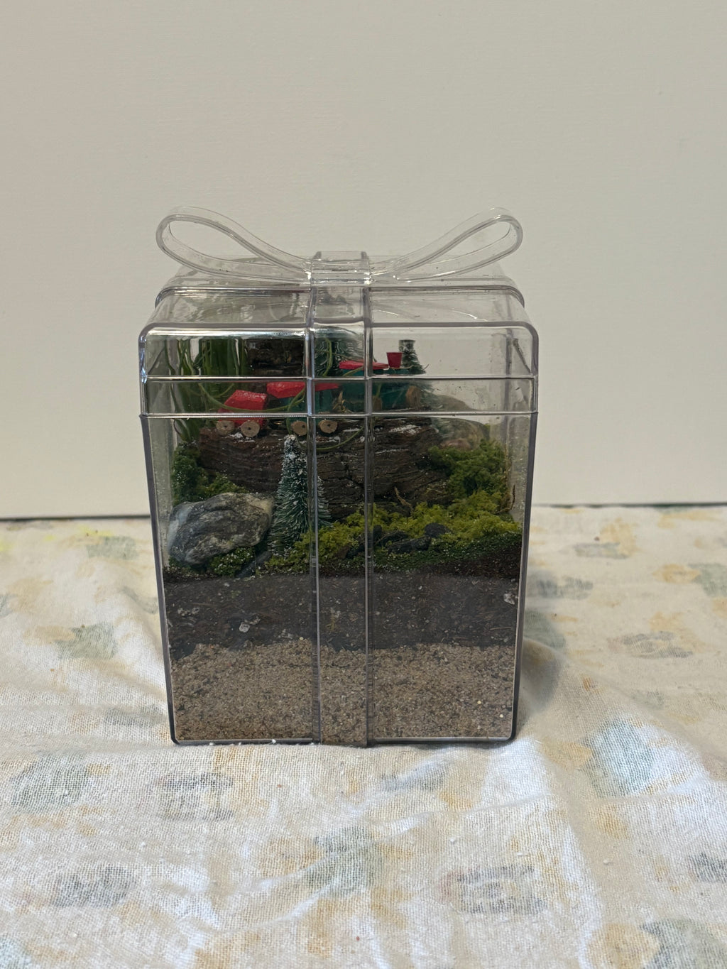 Winter Woodland Train Garden Terrerium